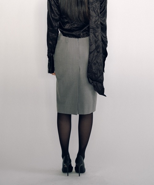 KEISUKEYOSHIDA（ケイスケヨシダ）の「Midi Skirt（スカート・レディース・グレー/ブラック・M/S）」の12枚目の写真