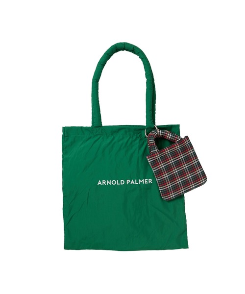 Arnold Palmer（アーノルドパーマー）の「ミニバック付き シェア トート（トートバッグ・レディース・グリーン/レッド/ブラック・F）」の3枚目の写真