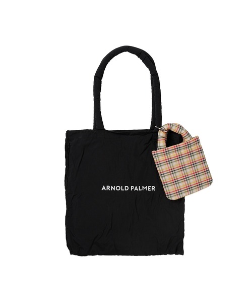 Arnold Palmer（アーノルドパーマー）の「ミニバック付き シェア トート（トートバッグ・レディース・グリーン/レッド/ブラック・F）」の2枚目の写真