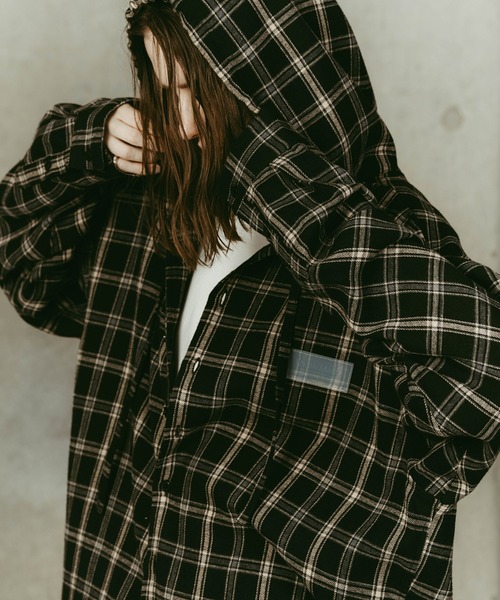 Knuth Marf（クヌースマーフ）の「hooded over shirts(unisex)（シャツ/ブラウス・レディース・ブラウン系その他・FREE）」の6枚目の写真