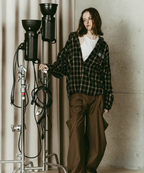 hooded over shirts(unisex)（シャツ/ブラウス）｜Knuth Marf