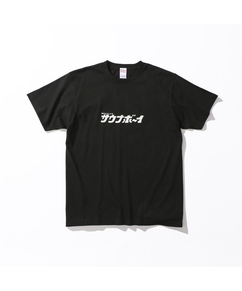 サウナボーイ(サウナボーイ)の「サウナボーイロゴ半袖Tシャツ(Tシャツ/カットソー・メンズ・ホワイト/ブラック・X-LARGE/LARGE/MEDIUM)」の2枚目の写真