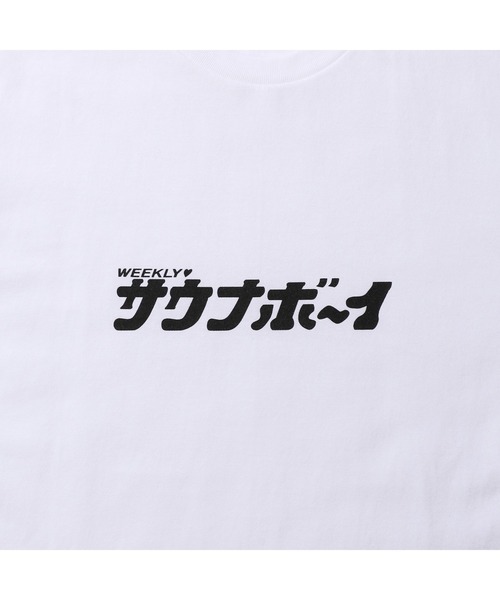 サウナボーイ(サウナボーイ)の「サウナボーイロゴ半袖Tシャツ(Tシャツ/カットソー・メンズ・ホワイト/ブラック・X-LARGE/LARGE/MEDIUM)」の9枚目の写真