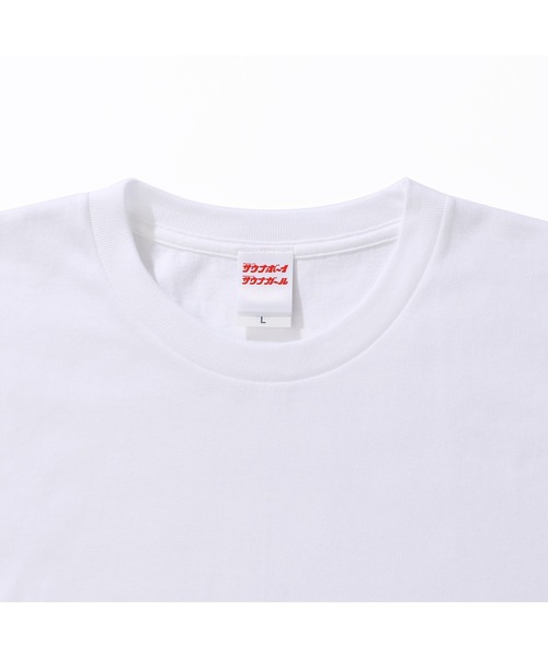 サウナボーイ(サウナボーイ)の「サウナボーイロゴ半袖Tシャツ(Tシャツ/カットソー・メンズ・ホワイト/ブラック・X-LARGE/LARGE/MEDIUM)」の8枚目の写真