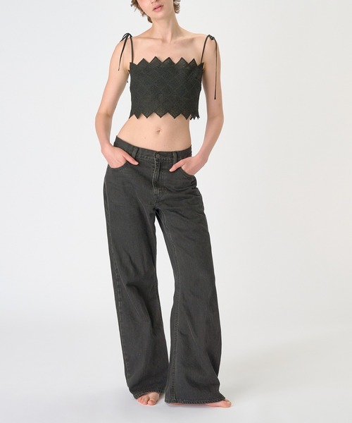BIOTOP（ビオトープ）の「WOMEN【Levi's(R)｜BIOTOP】LOOSE BOOT length31（デニムパンツ・レディース・ブラック・24/29/28/27/26/25）」の22枚目の写真