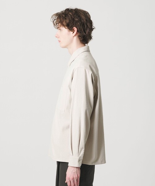 BEAUTY&YOUTH UNITED ARROWS（ビューティーアンドユースユナイテッドアローズ）の「TC リネン キャンプカラー グランデ シャツ GRANDE型（シャツ/ブラウス・メンズ・ベージュ/ホワイト・S/M/L/XL）」の9枚目の写真