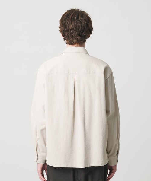 BEAUTY&YOUTH UNITED ARROWS（ビューティーアンドユースユナイテッドアローズ）の「TC リネン キャンプカラー グランデ シャツ GRANDE型（シャツ/ブラウス・メンズ・ベージュ/ホワイト・S/M/L/XL）」の10枚目の写真