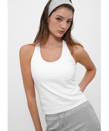 BLACKUP（ブラックアップ）の「[B-BASIC] ベーシックコットンホルターネックノースリーブ（カップ付き）（タンクトップ）」