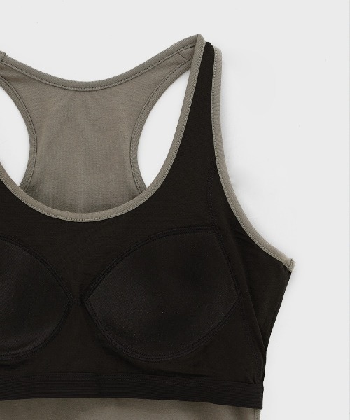 BLACKUP（ブラックアップ）の「[B-BASIC] ベーシックコットンホルターネックノースリーブ（カップ付き）（タンクトップ・レディース・ブラウン/ホワイト/ブラック・MEDIUM/SMALL）」の18枚目の写真