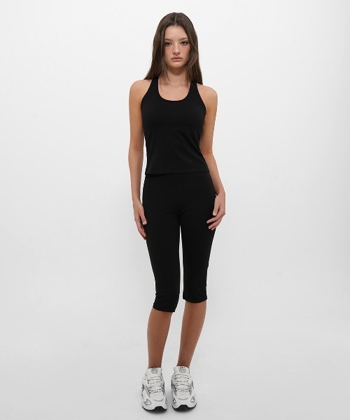 BLACKUP（ブラックアップ）の「[B-BASIC] ベーシックコットンホルターネックノースリーブ（カップ付き）（タンクトップ・レディース・ブラウン/ホワイト/ブラック・MEDIUM/SMALL）」の22枚目の写真