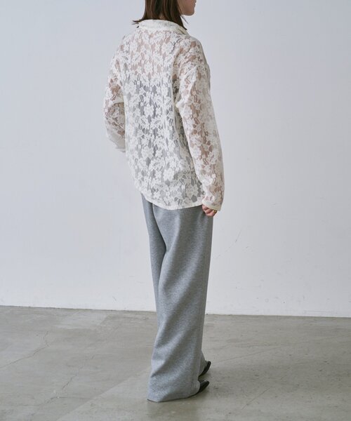 goocy（グーシー）の「メッシュレースシャツ（シャツ/ブラウス・レディース・ブラック/アイボリー・FREE）」の16枚目の写真