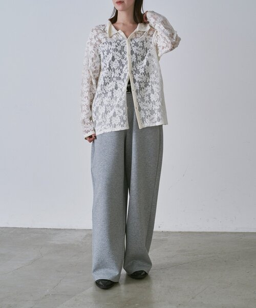 goocy（グーシー）の「メッシュレースシャツ（シャツ/ブラウス・レディース・ブラック/アイボリー・FREE）」の17枚目の写真