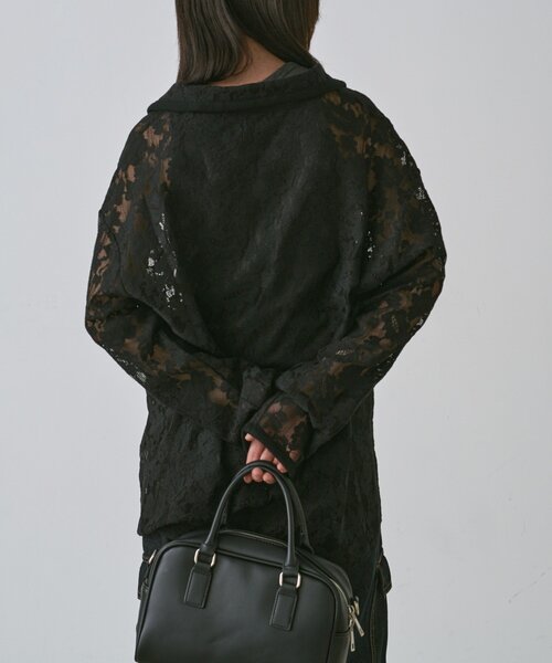 goocy（グーシー）の「メッシュレースシャツ（シャツ/ブラウス・レディース・ブラック/アイボリー・FREE）」の10枚目の写真