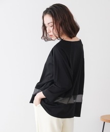 Ｗシルケットシアーラインプルオーバー