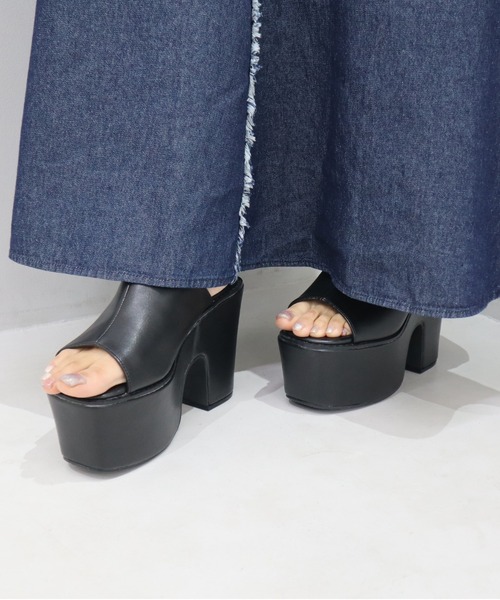 CECIL McBEE（セシルマクビー）の「6.5ozデニムフリンジ切替スカート（スカート・レディース・ネイビー/サックスブルー/ブラック・LARGE/MEDIUM）」の20枚目の写真