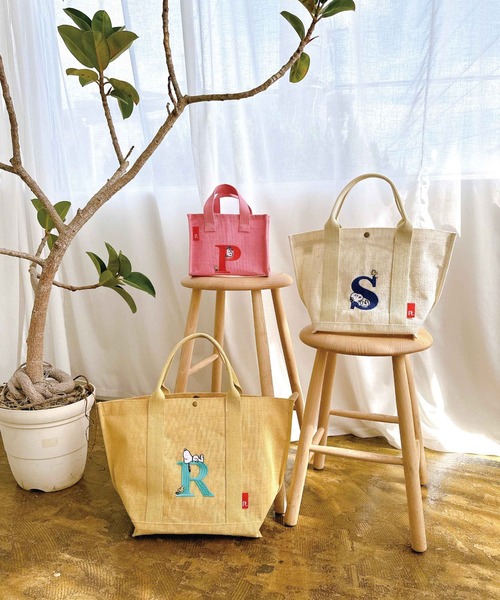 ROOTOTE(ルートート)の「ROOTOTE ルートート IP.デリ.ジュート.Peanuts-9D(かごバッグ・レディース・ピンク・FREE)」の8枚目の写真