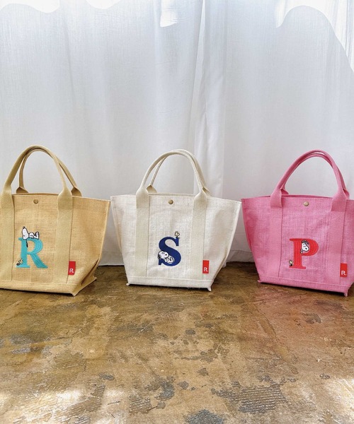 ROOTOTE(ルートート)の「ROOTOTE ルートート IP.デリ.ジュート.Peanuts-9D(かごバッグ・レディース・ピンク・FREE)」の9枚目の写真