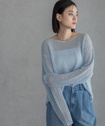 レースアミプルオーバー_長袖