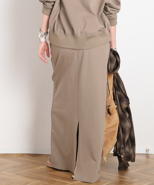 AP STUDIO（エーピーストゥディオ）の「アンシェント スウェットスカート（スカート・レディース・ウッド/スミクロ・36/38）」の4枚目の写真