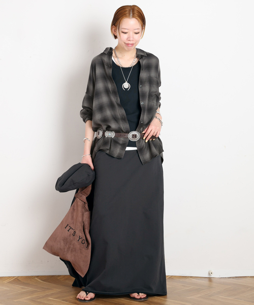 AP STUDIO（エーピーストゥディオ）の「アンシェント スウェットスカート（スカート・レディース・ウッド/スミクロ・36/38）」の10枚目の写真