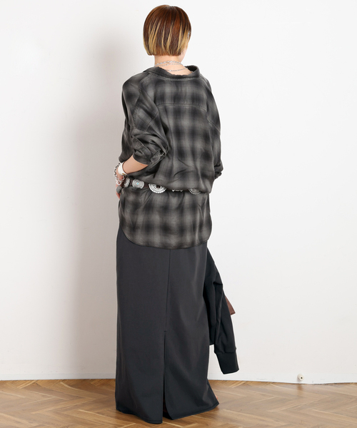 AP STUDIO（エーピーストゥディオ）の「アンシェント スウェットスカート（スカート・レディース・ウッド/スミクロ・36/38）」の12枚目の写真