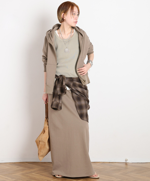 AP STUDIO（エーピーストゥディオ）の「アンシェント スウェットスカート（スカート・レディース・ウッド/スミクロ・36/38）」の13枚目の写真