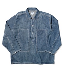 HOUSTON（ヒューストン）の「HOUSTON ヒューストン USA COTTON DENIM PULLOVER SHIRT USAコットン デニム プルオーバーシャツ（シャツ/ブラウス）」