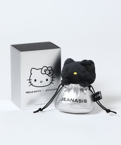 JEANASIS（ジーナシス）の「【ハローキティ】キンチャクチャーム/645164（キーホルダー・レディース・ブラック/ブラック系その他/ホワイト・FREE）」の3枚目の写真