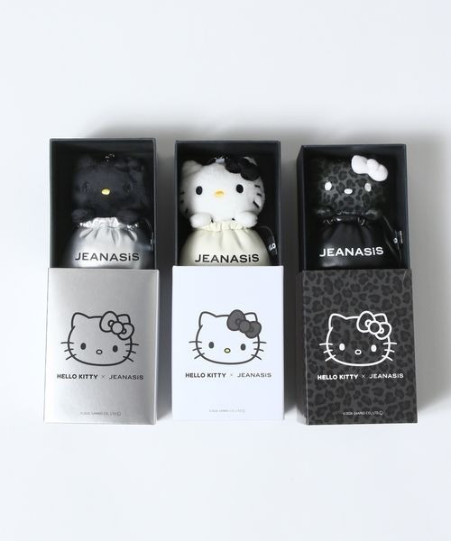 JEANASIS（ジーナシス）の「【ハローキティ】キンチャクチャーム/645164（キーホルダー・レディース・ブラック/ブラック系その他/ホワイト・FREE）」の4枚目の写真