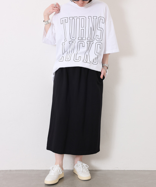 JOURNAL STANDARD LUXE（ジャーナルスタンダード　ラックス）の「ポンチ イージータイトスカート（スカート・レディース・ライトグレー/ブラック/ブルー・FREE）」の4枚目の写真