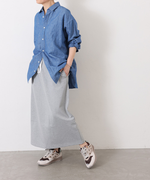 JOURNAL STANDARD LUXE（ジャーナルスタンダード　ラックス）の「ポンチ イージータイトスカート（スカート・レディース・ライトグレー/ブラック/ブルー・FREE）」の7枚目の写真