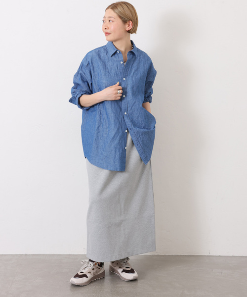 JOURNAL STANDARD LUXE（ジャーナルスタンダード　ラックス）の「ポンチ イージータイトスカート（スカート・レディース・ライトグレー/ブラック/ブルー・FREE）」の9枚目の写真