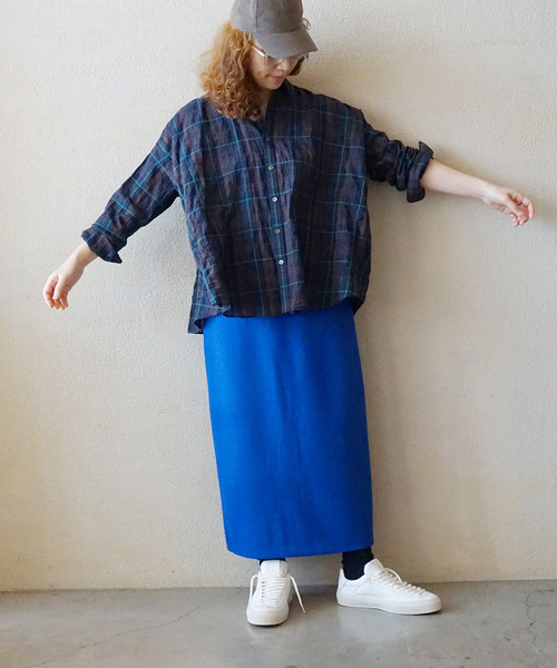 JOURNAL STANDARD LUXE（ジャーナルスタンダード　ラックス）の「ポンチ イージータイトスカート（スカート・レディース・ライトグレー/ブラック/ブルー・FREE）」の12枚目の写真