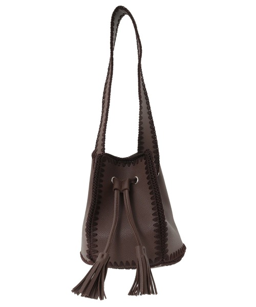 AMERICAN HOLIC(アメリカンホリック)の「カガリワンハンドルショルダー(ショルダーバッグ・レディース・ブラック/ブラウン/アイボリー・FREE)」の1枚目の写真