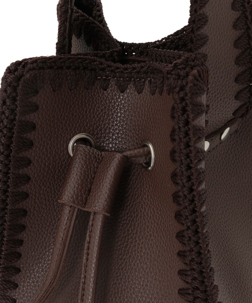 AMERICAN HOLIC(アメリカンホリック)の「カガリワンハンドルショルダー(ショルダーバッグ・レディース・ブラック/ブラウン/アイボリー・FREE)」の13枚目の写真