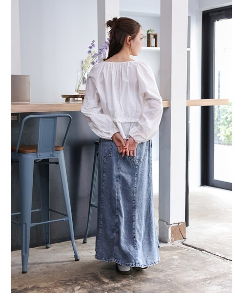 fifth（フィフス）の「デニムフレアマーメイドスカート（スカート・レディース・ブラック/ブルー・M）」の11枚目の写真