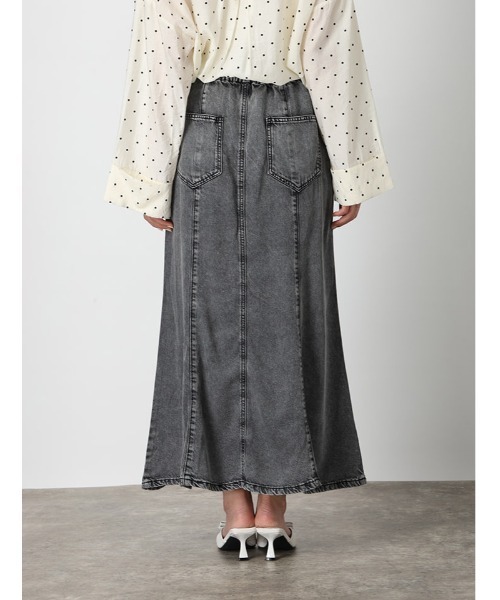 fifth（フィフス）の「デニムフレアマーメイドスカート（スカート・レディース・ブラック/ブルー・M）」の8枚目の写真