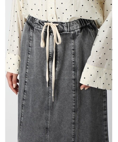 fifth（フィフス）の「デニムフレアマーメイドスカート（スカート・レディース・ブラック/ブルー・M）」の7枚目の写真