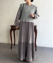 Chez toi | ティアードベストSETワンピース(つなぎ/オールインワン)