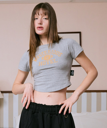 RUGBY U LINE T-SHIRT [GREY]