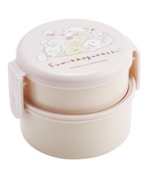 Skater（スケーター）の「丸型ランチボックス２段 フォーク付き ONWR1（お弁当箱）」