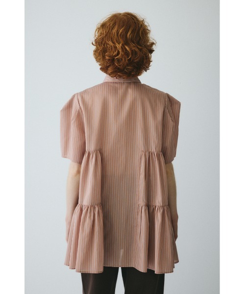 HeRIN.CYE(ヘリンドットサイ)の「Side gather A line shirt サイドギャザーAラインシャツ(シャツ/ブラウス・レディース・レッド系その他/ベージュ系その他/ブルー系その他・FREE)」の6枚目の写真
