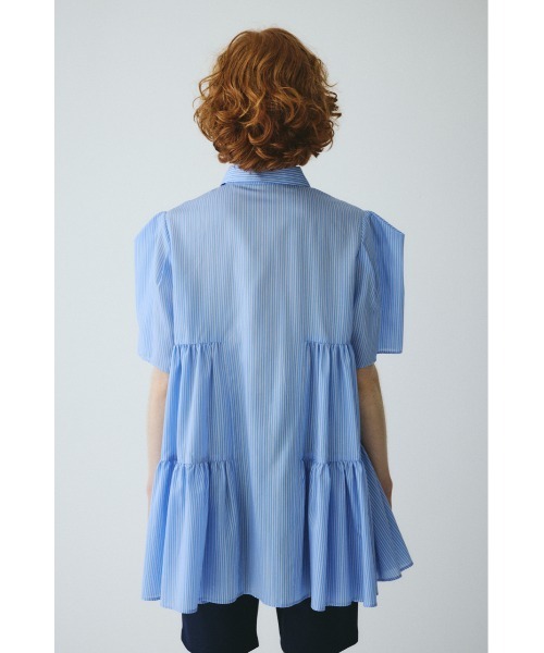 HeRIN.CYE(ヘリンドットサイ)の「Side gather A line shirt サイドギャザーAラインシャツ(シャツ/ブラウス・レディース・レッド系その他/ベージュ系その他/ブルー系その他・FREE)」の10枚目の写真