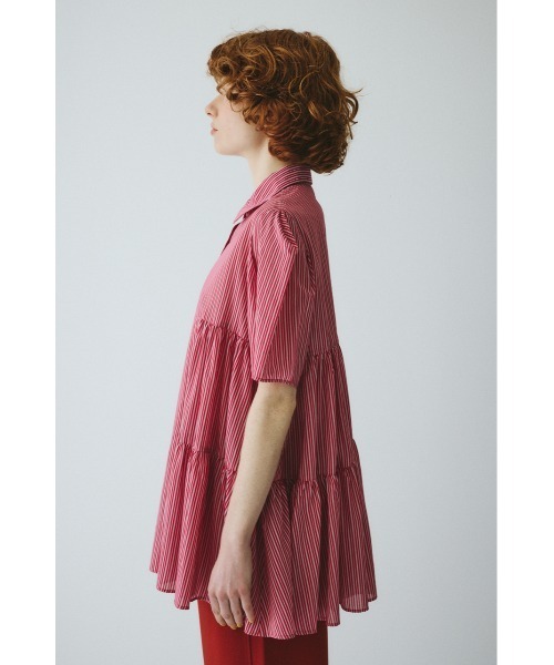 HeRIN.CYE(ヘリンドットサイ)の「Side gather A line shirt サイドギャザーAラインシャツ(シャツ/ブラウス・レディース・レッド系その他/ベージュ系その他/ブルー系その他・FREE)」の13枚目の写真