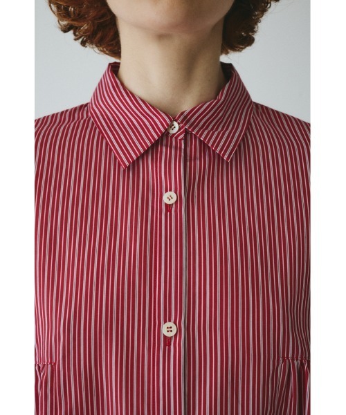 HeRIN.CYE(ヘリンドットサイ)の「Side gather A line shirt サイドギャザーAラインシャツ(シャツ/ブラウス・レディース・レッド系その他/ベージュ系その他/ブルー系その他・FREE)」の16枚目の写真