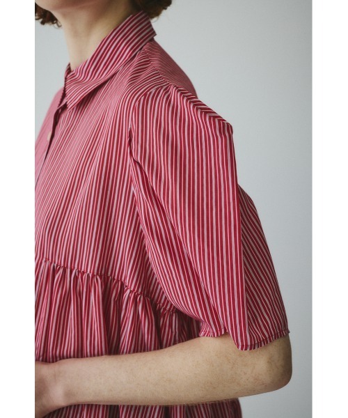 HeRIN.CYE(ヘリンドットサイ)の「Side gather A line shirt サイドギャザーAラインシャツ(シャツ/ブラウス・レディース・レッド系その他/ベージュ系その他/ブルー系その他・FREE)」の17枚目の写真