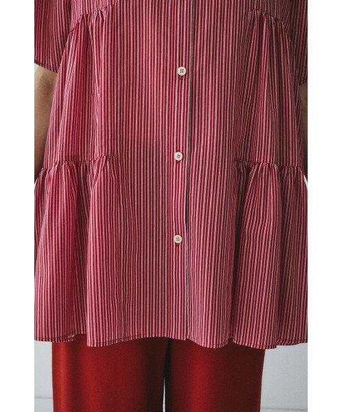 HeRIN.CYE(ヘリンドットサイ)の「Side gather A line shirt サイドギャザーAラインシャツ(シャツ/ブラウス・レディース・レッド系その他/ベージュ系その他/ブルー系その他・FREE)」の18枚目の写真