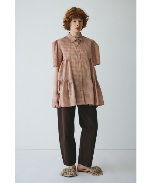 HeRIN.CYE(ヘリンドットサイ)の「Side gather A line shirt サイドギャザーAラインシャツ(シャツ/ブラウス・レディース・レッド系その他/ベージュ系その他/ブルー系その他・FREE)」の20枚目の写真