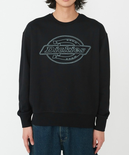 Dickies(ディッキーズ)の「Dickies/ディッキーズ フレンチ テリー 長袖 ロゴスウェット/ブランドロゴ(スウェット・メンズ・ホワイト/ブラック・MEDIUM/LARGE/X-LARGE)」の7枚目の写真