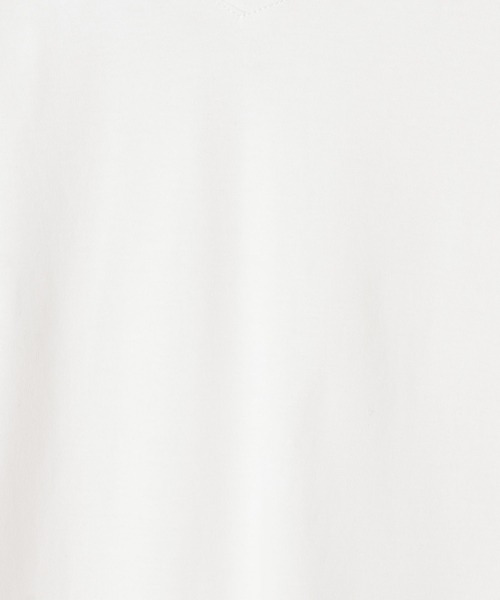 BAYFLOW（ベイフロー）の「[V・Uネックで着られる]シルケット2WAY半袖Tシャツ（Tシャツ/カットソー・レディース・オフホワイト/モカ/ブラック・LARGE/SMALL/MEDIUM）」の22枚目の写真